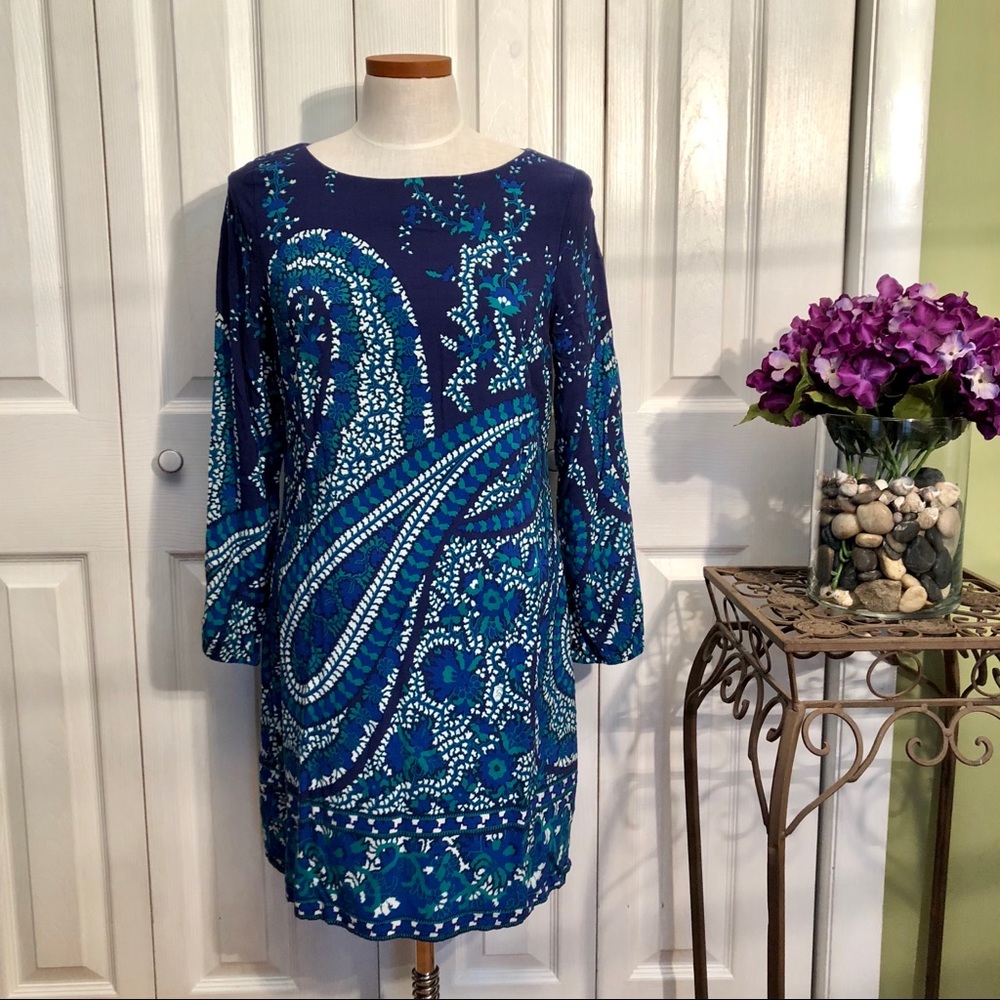 🚨Old Navy long sleeve dress, paisley print